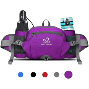 Riñonera de Nordic Walking Impermeable con Portabotellas para  Senderismo