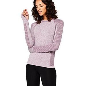 Camiseta Deportiva de Manga Larga sin Costuras Mujer